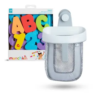 Munchkin Bath Toy Scoop and Foam Letters & Numbers Set
