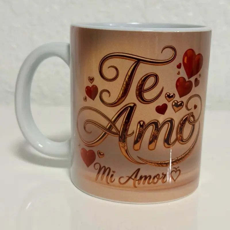 Taza personalizada “Te Amo Mi Amor” – Regalo romántico