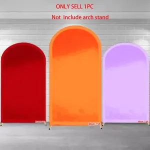 Solid Color Chiara Arch Covers Stretchy Backdrop:  Arched Wall Banner for All Themed Party Decorations, Photo Props & Event Backgrounds