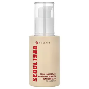 K-Secret Seoul 1988 Serum, Retinal Liposome 2% + Black Ginseng, 1.01 fl oz (30 ml) K-Secret Seoul 1988 Serum, Retinal Liposome 2% + Black Ginseng, 1.01 fl oz (30 ml)