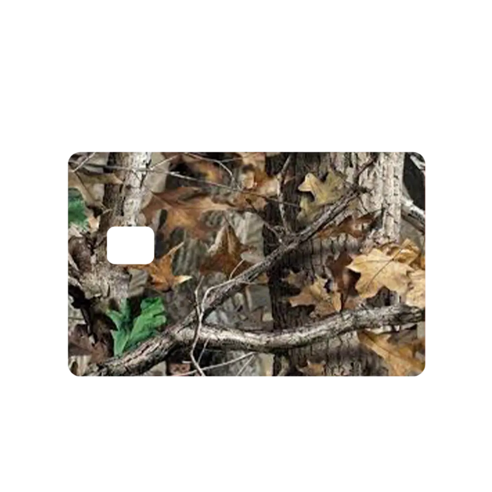 Custom Adhesive Stickers Camouflage Credit Card Sticker - High Quality, Waterproof, Stain Resistant