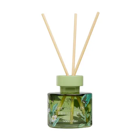 SONG CHAO Non-Toxic Scented Green Tea Aroma Freshener - Waterless No-Flame Home Goods Diffuser, Calming for Indoor Stress Relief, Ideal Birthday/Holidays Self-Care Gift
