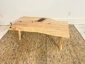 Live Edge Coffee Table in maple