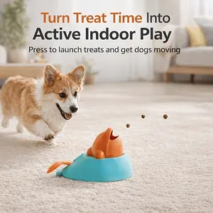 Durable Dog Toy for Training, Blue Design, Plastic Material, Indoor Outdoor Use, Fun & Engaging, Ideal for Home Garden Balcony
