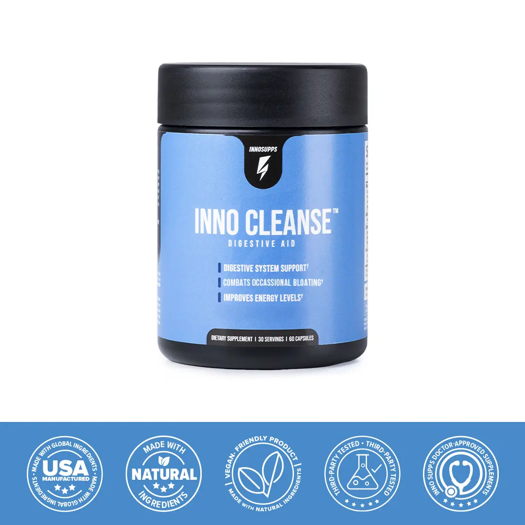 Inno Cleanse by Inno Supps | 14-Day Gut Health Formula | Natural Ingredients | Manufactured in USA Detox Supplements Daily Gut Balance