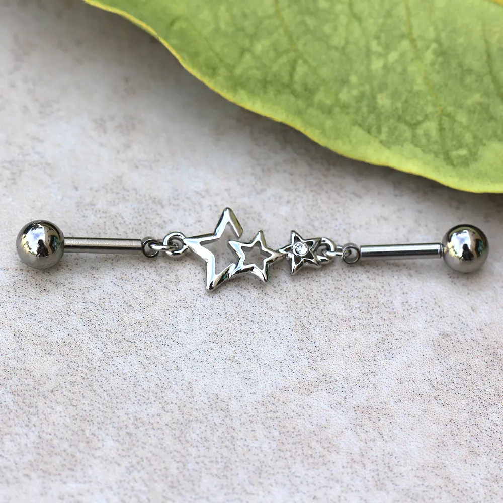 Stainless Steel Star Chain Industrial Barbell