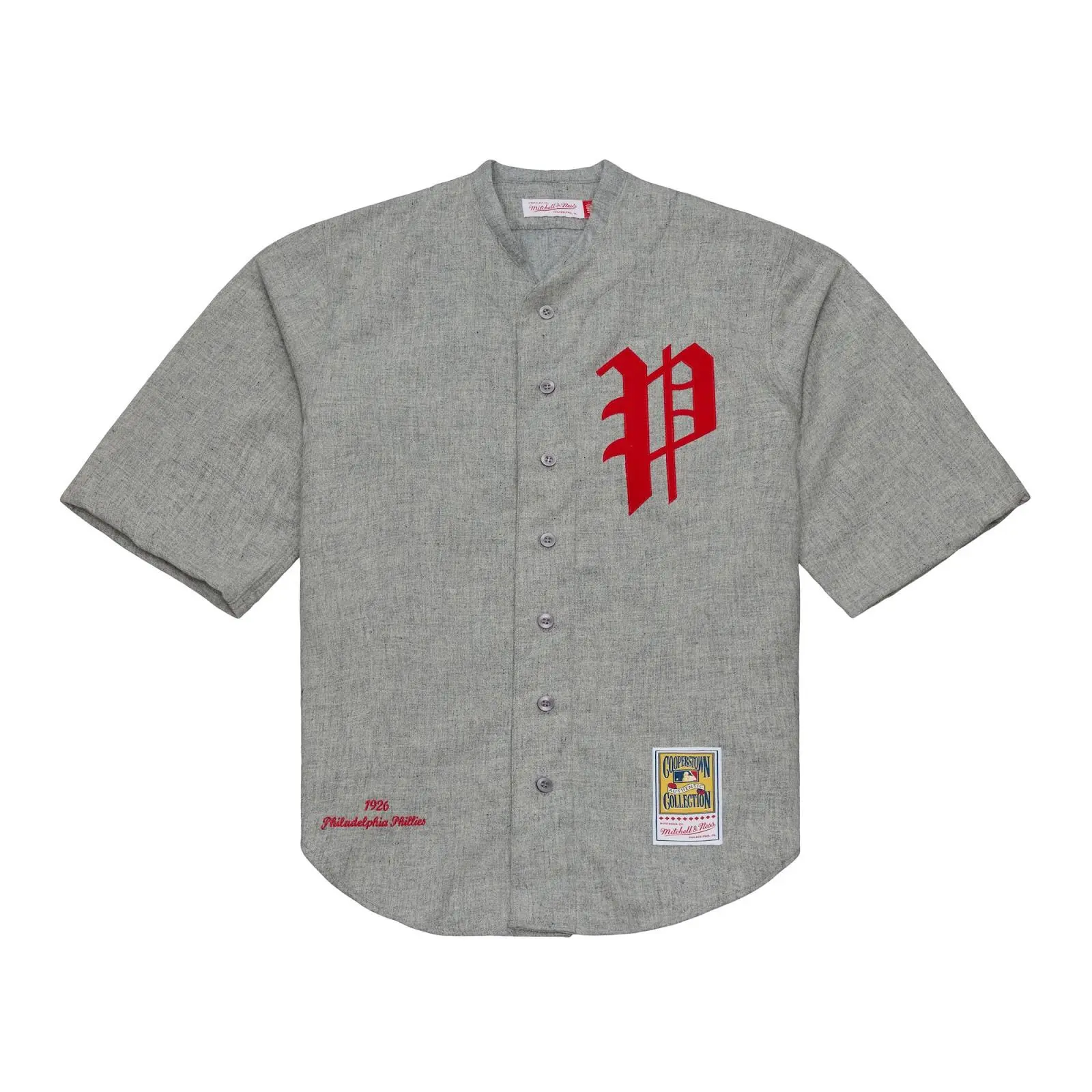 Philadelphia Phillies 1926 Gray Authentic Jersey MLB Throwback Baseball Cooperstown Fan Gear Mitchell & Ness