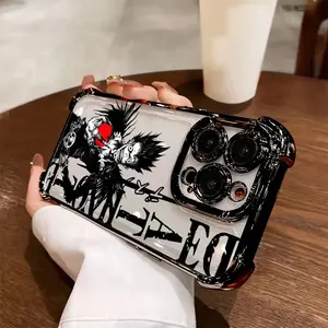 Death Note Phone Case for Iphone Models 16, 15, 14, 13, 12, 11 Pro Max, X, XR, XS MAX, 8, 7 Plus, Featuring a Transparent Soft Back Cover That Is Drop-Resistant.