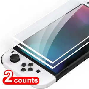 Two-Pack Screen Protector Film for Nintendo Switch Oled/lite, Anti-Fingerprint Ultra-Thin Design, Perfect for Gaming & Screen Protection
