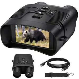 Rtek 4K Night Vision Goggles for Adults - 36MP Digital Infrared Binoculars with 3.0" HD Screen, Built-in 4000mAh Rechargeable Battery, Type-C, 6.8x Zoom, Tactical UI for Hunting & Security
