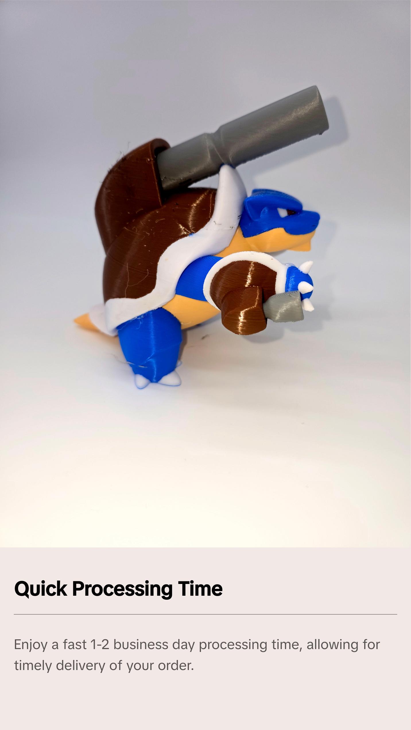 Mega Blastoise 3D Printed