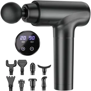 Cotsoco Deep Tissue Massage Gun, Quiet Percussion Massager with Digital Display, 20 Speeds & 9 Heads, Father's Day Gifts for Men & Women, Beauty Products
