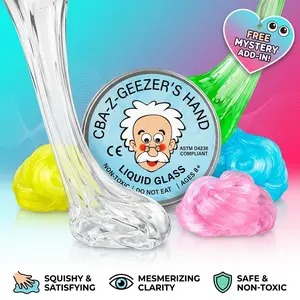 Transparent Liquid Glass Slime – Perfect Sensory Toy for Kids, Students & Stress Relief at Home!