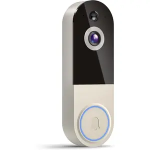 Wireless Video Doorbell Camera, Smart Outdoor Surveillance Cam, Live View, Cloud Storage, AI Human Detection, Instant Alerts, Night Vision, Two Way Audio, 2.4G WiFi Only