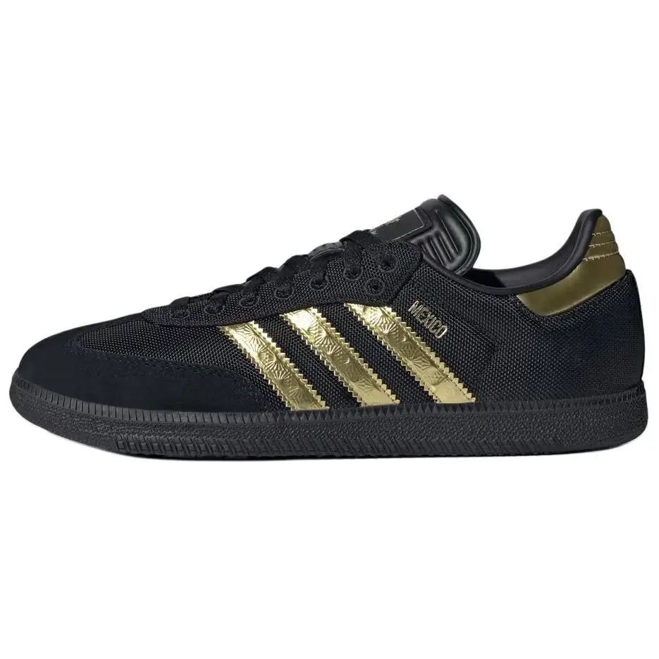 Adidas Samba OG '2025 Mexico Kit' Men's Premium Football Boots Retro Design Synthetic Upper Rubber Outsole Sock Fit, Lightweight, Casual Wear, Football Fashion, Training, Men's Retro Football Sneakers