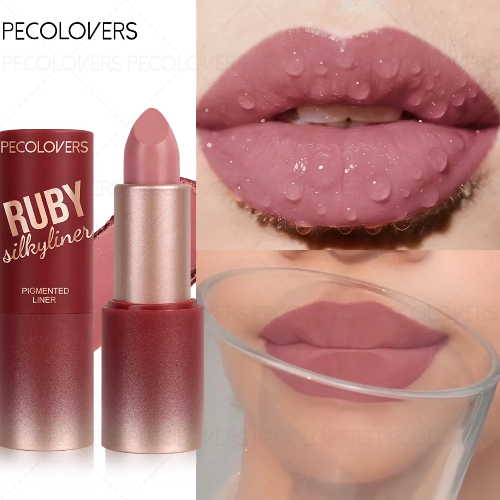 1PC Velvet Matte Lipstick, Long-lasting, Easy To Apply, Bright Color, Long-lasting Waterproof and Sweat-proof, Non-stick Cup, Makeup, Lip Cosmetic, Perfect Holiday Gift for Girls, Mother's Day Gift, Silky Matte Lipstick