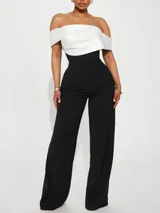 Be Yourself Jumpsuit - Black/White