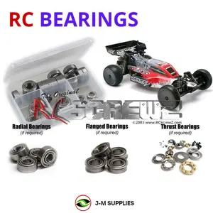 RCScrewZ Metal Shielded Bearing Kit arrm006b for ARRMA ADX-10 1/10 Electric 2WD Off-Road Race Buggy (AR102131, 102131) | UPG