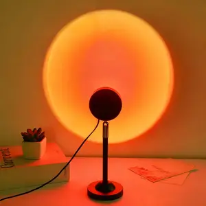 2026 Sunset Projector Light, 1 Count USB Powered Creative Art Photography Video Light, Floor To Ceiling Fill Atmosphere Lighting Light for Indoor Decor for new year mother's Day gifts