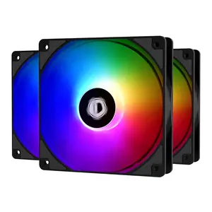 XF-12025-ARGB-TRIO 120mm Case Fan ARGB 3 Pack RGB Fans 5V 3-PIN Connector MB Sync Internal Fans  Management Silent Fan PWM Fan for CPU Cooler/Radiator/PC Chassis