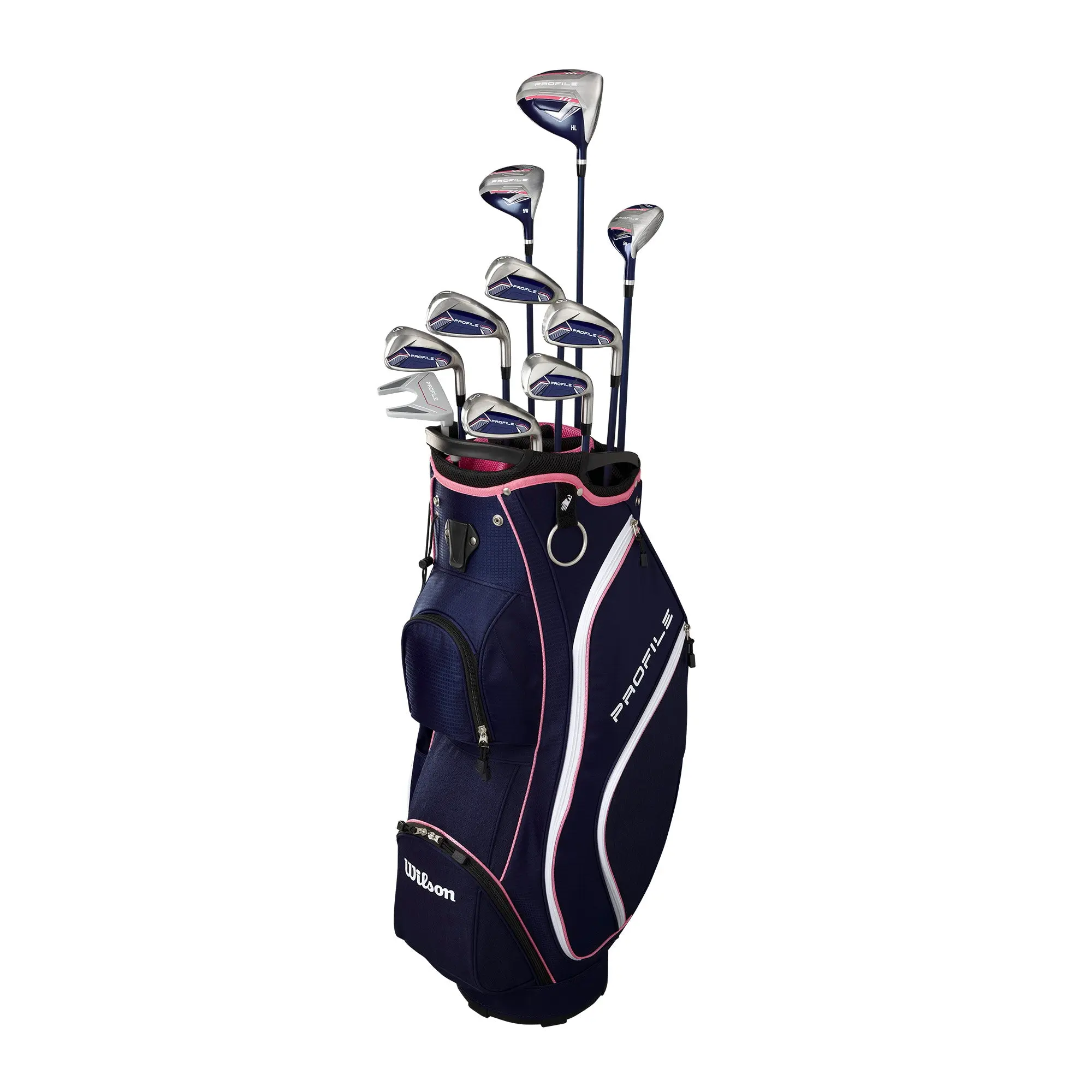 NEW WILSON WOMENS 11-PIECE PROFILE COMPLETE STAND BAG BOX SET 25
