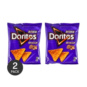 2 Pack Doritos Taiwan Garlic Beef Flavored Corn Chips 40g - Authentic Snack Experience