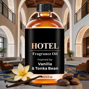 Hotel Essential Oil Inspired by Vanilla & Tonka Bean Fragrance Oil - Luxurious Aromatherapy Oil for Diffusers, Candle Making, Air Freshener, Car Diffuser Long-Lasting Scent