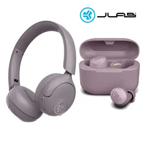 GO Lux Noise Cancelling Headphones & GO POP+ Cloud Mauve Gift Set