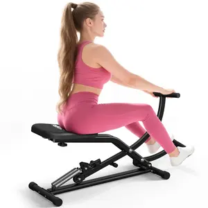 Relife Sports Squat Machine Glutes Workout Foldable Exercise Equipment Leg Exercise Machine with 330lbs Weight Capacity Rowing Machine