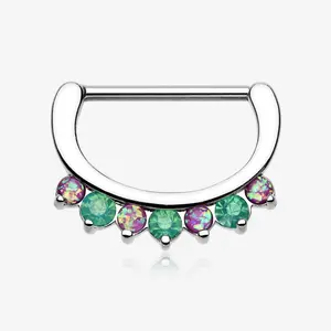 A Pair of Opal Sparkle Deuce Nipple Clicker