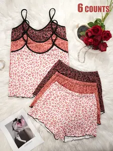 Women's Cute Cartoon Butterfly Pajama Set, Pumpkin Print, S-XXL Sizes, Soft Knit Polyester Fabric, All Seasons Comfortable Sleepwear