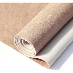 Suede Auto Headliner Fabric 96" L x 60" W with  Backing - Beige Interior Replacement Material for //SUV/RV Roof, Tube Packaging - Home Repair/DIY Headliner Material