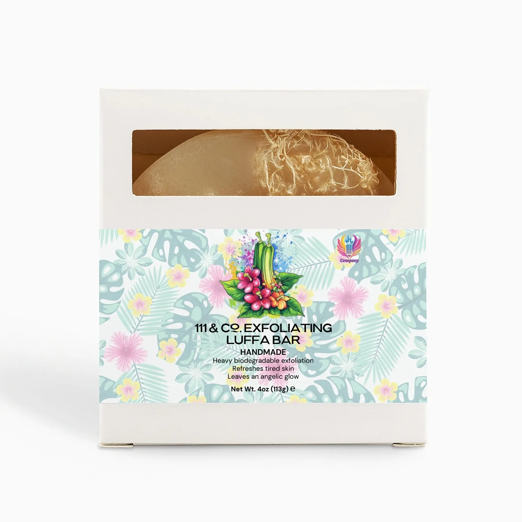 111 & COMPANY EXFOLIATING LUFFA BAR