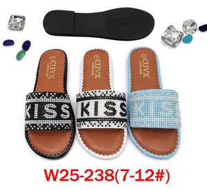CIVX Collection Casual Sandals Attire W25-238 7-12# with Rhinestone Embellishments and Comfortable Sole