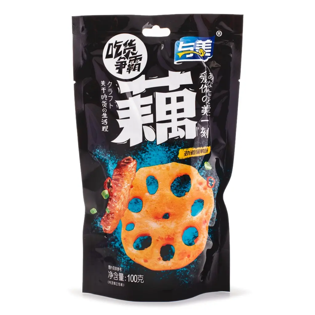 Yumei Lotus Root Sweet Sour and Spicy Flavor 100 g Snack Taffy Yumei Lotus Root Sweet Sour and Spicy Flavor 100 g Snack Taffy