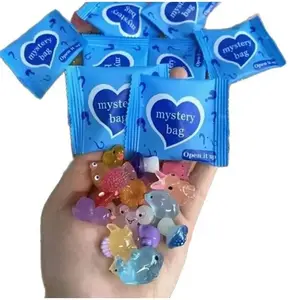 20pcs/setMini Luminous Animal Resin Model, Glow in The Dark Miniature Resin Model, Birthday Party Gift, Ornaments,Miniature animal toys。holiday gift Mini Pet Figurine Garden Sculptures Statues