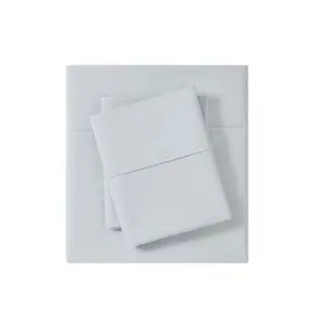 Madison Park  Peached Percale Cotton Sheet Set, Grey - California King