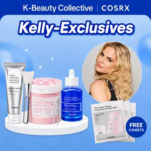 [GWP] [KELLY X COSRX] K-Beauty Collective Exclusive Bundle l Peptide Toner Pad 1ea + Blue Copper Peptide Serum 1EA + EXOSOME Peel-Off Mask 1ea + Peptide Hydrogel Mask 3sheets (GWP)