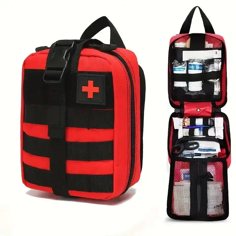 Emergency Medical Bag, Emergency Relief Bag, Emergency Kit, Emergency Supplies for Camping, Hiking, Hunting, Home and Outdoor Use, Perfect Gift for Men, Dad, Husband, Survival Equipment Set