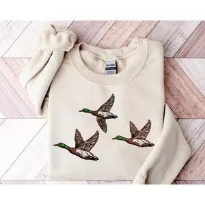 Flying Mallards Sweatshirt - Funny Duck Hoodie For Animal Lovers Christmas Sweater