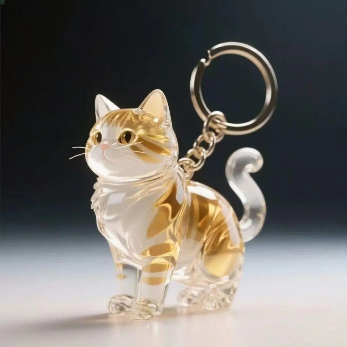 LAST STOCK Pet fur Pet loss Translucent Pet Hair Keychain Pendant - Keychain Attachment, Pet memorial gift,Pet lover,Cute design,Gift-Ready Commemorative Box, Pet Hair Storage Capsule Bag, Decorative Collectible Capsule for Cats and Dogs