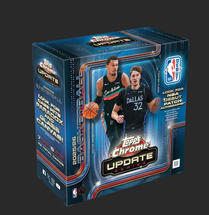 2025 NBA Topps Chrome Update Basketball Mega Box