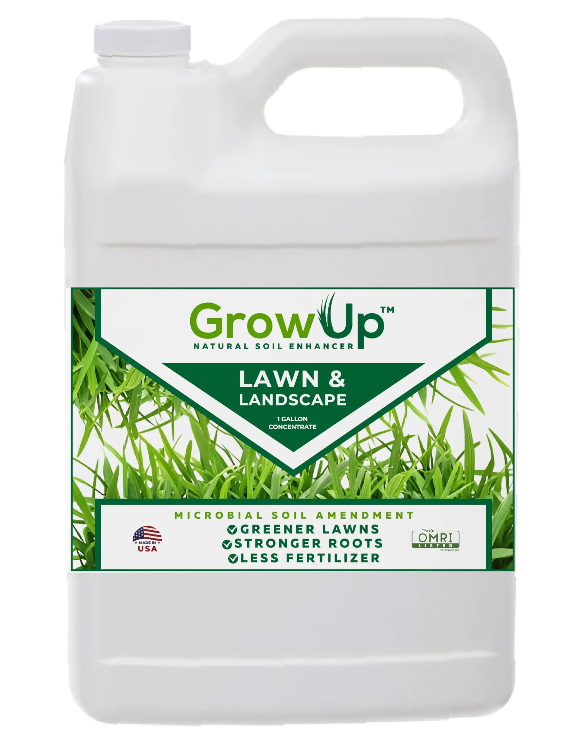 Grow Up Microbial Soil Amendment – Promotes Plant Growth, Root Development & Soil Health – Organic Formula – Made in USA
