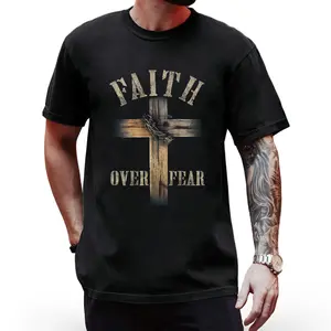 Faith Over Fear Christian Graphic Tee