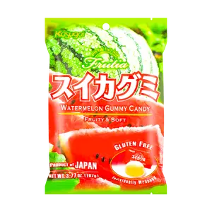 Kasugai Watermelon Gummy Candy 107g - Authentic Japanese Fruit Juice Snacks