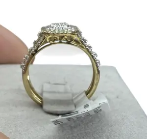 10k anillo de boda dmt natural