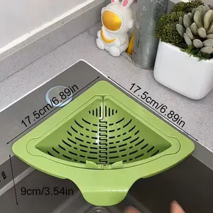 Magnetic Sink Drain Basket Triangle Vegetable Fruit Drainage Basket Food Waste Filter Collector Kitchen Storage Organizer Utensils Strainer Dry Wet Separation