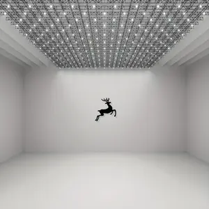 Vintage Christmas Reindeer Metal Wall Decor, Elegant Jumping Deer with Hook, Indoor Outdoor Holiday Decoration, Perfect Gift for Home Office