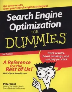 USED-Search Engine Optimization For Dummies by Peter Kent (Paperback)