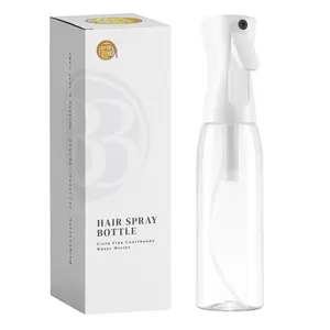 Spray Bottle For Hair  Continuous Mister Spray Bottle for Hairstyling, Cleaning, , Pets, Barbers, Salons, Essential Oil Scents (Clear, 18.6oz/500ml) "11" H x 2.6" L